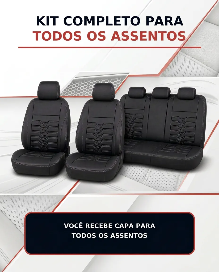 Kit completo de capas para todos os assentos