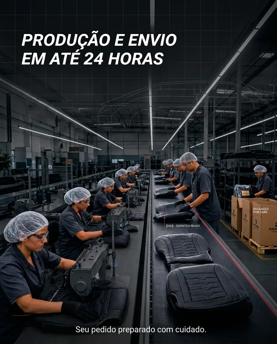 Produção e preparação dos pedidos em até 24 horas
